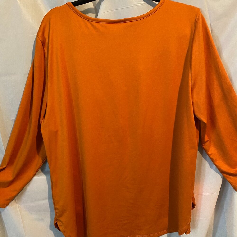 Ruby Rd. Blouse Size Large Orange - image 2